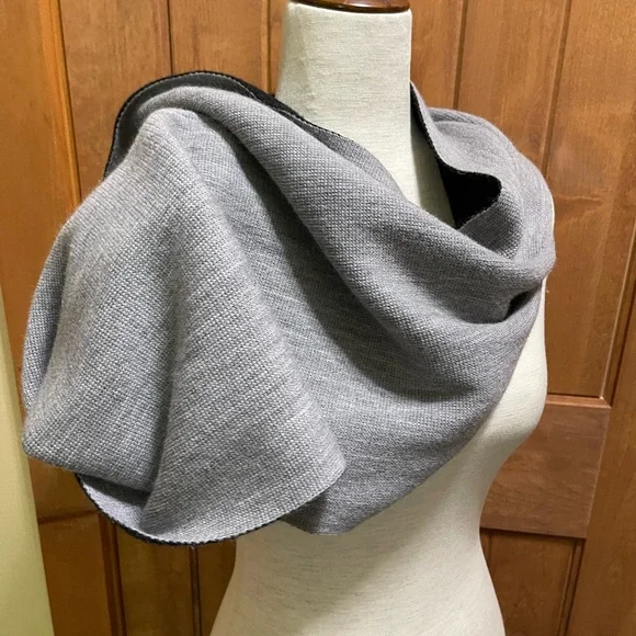 Cashmere Two Toned Infinity Scarf - Picture 2 of 5